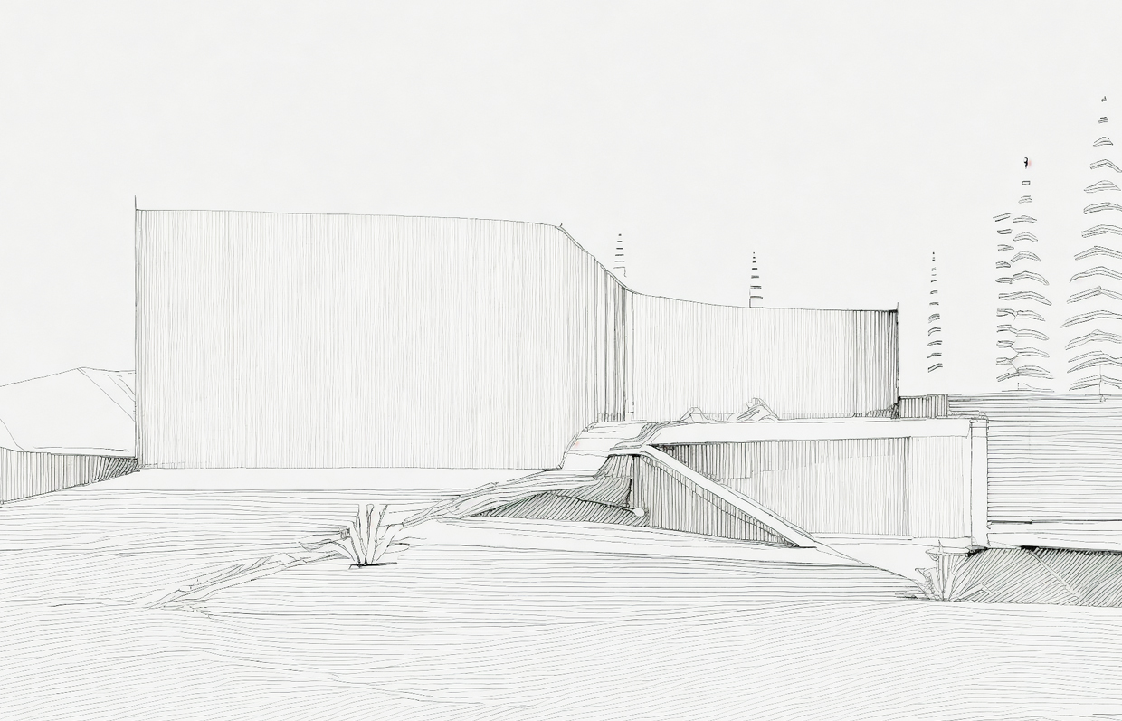 Sketch of Lake Conjola House by Arkhaus