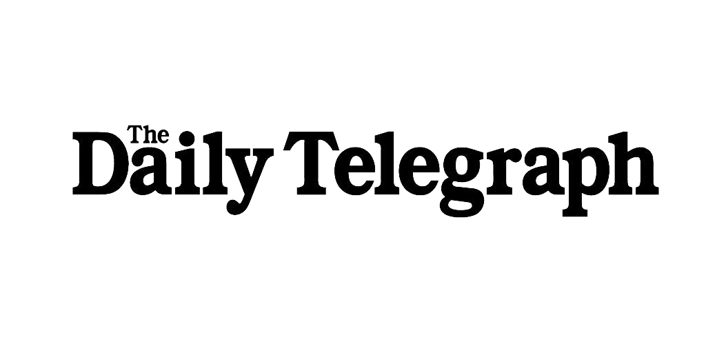 The Daily Telegraph logo in black text on a transparent background, perfect for showcasing your sydney duplex project designed by a renowned sydney duplex architect.